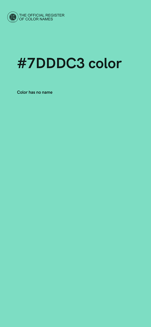 #7DDDC3 color image