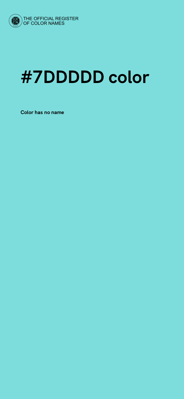 #7DDDDD color image