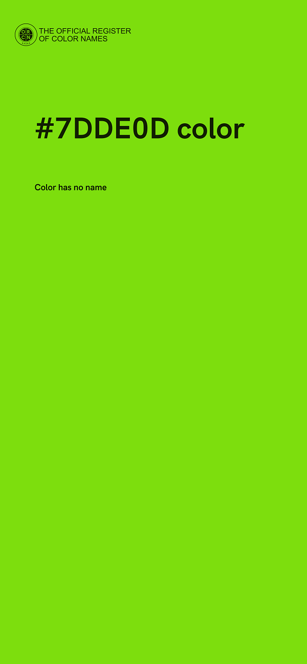 #7DDE0D color image