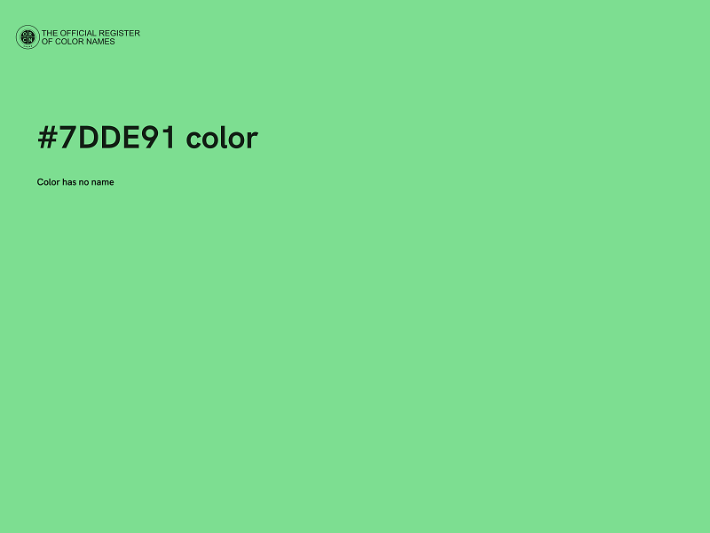 #7DDE91 color image