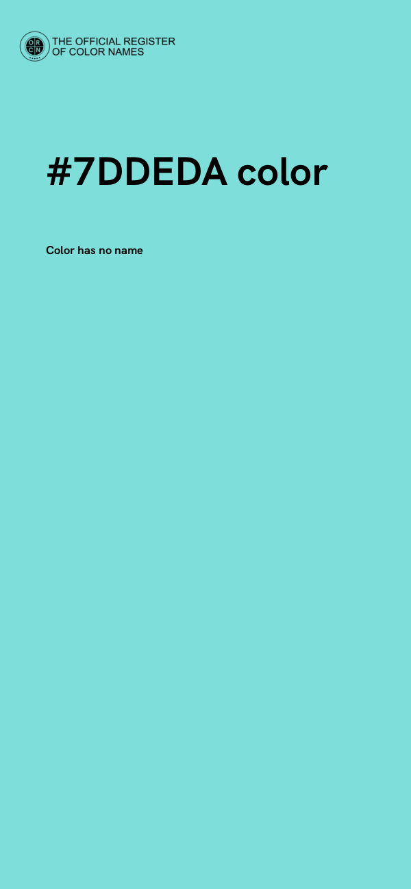 #7DDEDA color image