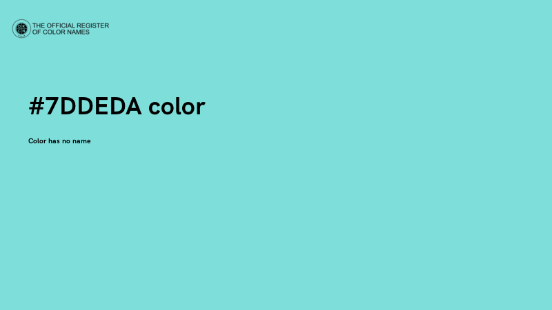 #7DDEDA color image