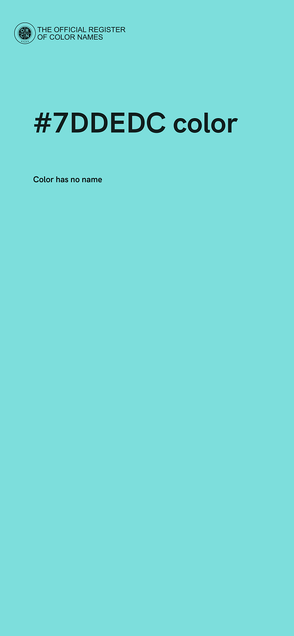 #7DDEDC color image