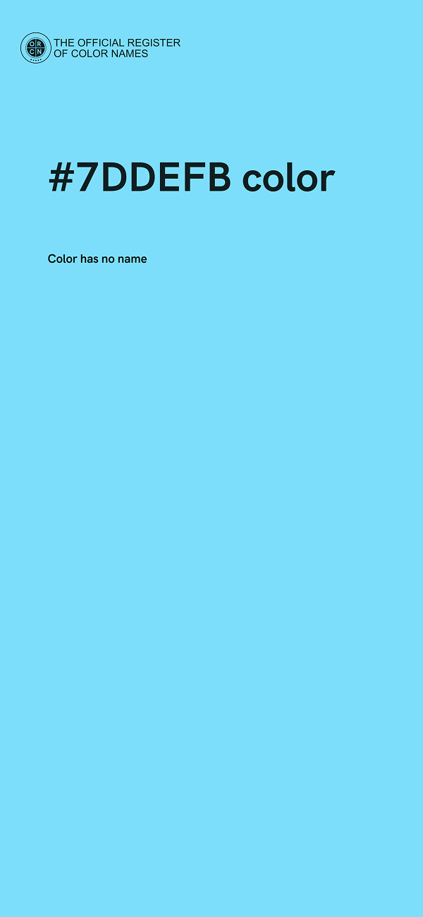 #7DDEFB color image