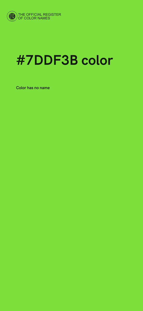 #7DDF3B color image