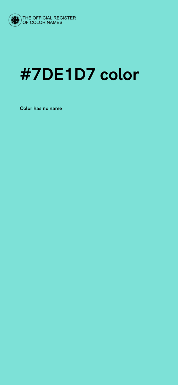 #7DE1D7 color image