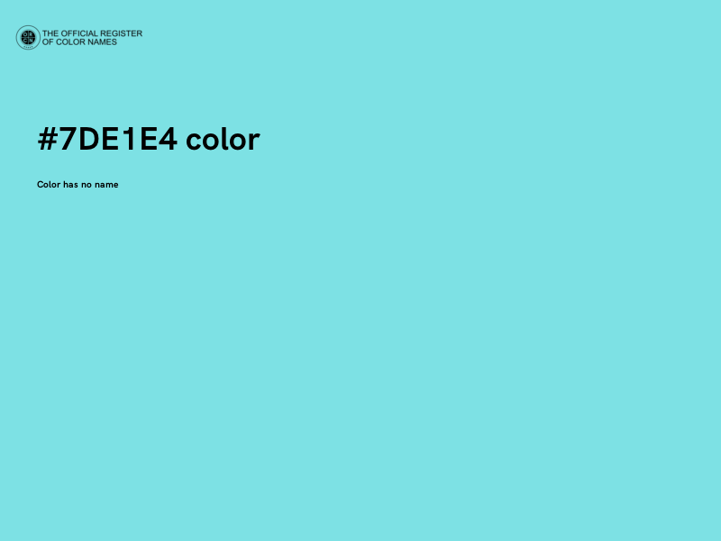 #7DE1E4 color image