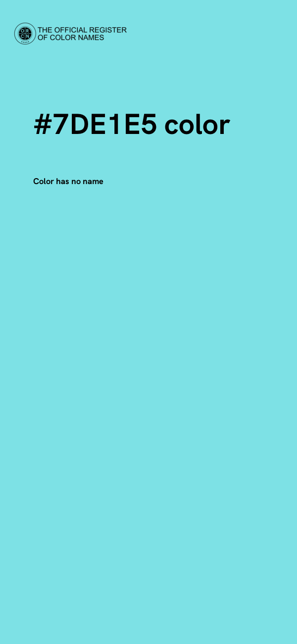 #7DE1E5 color image