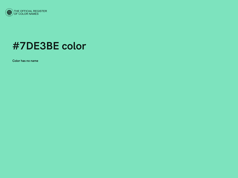 #7DE3BE color image