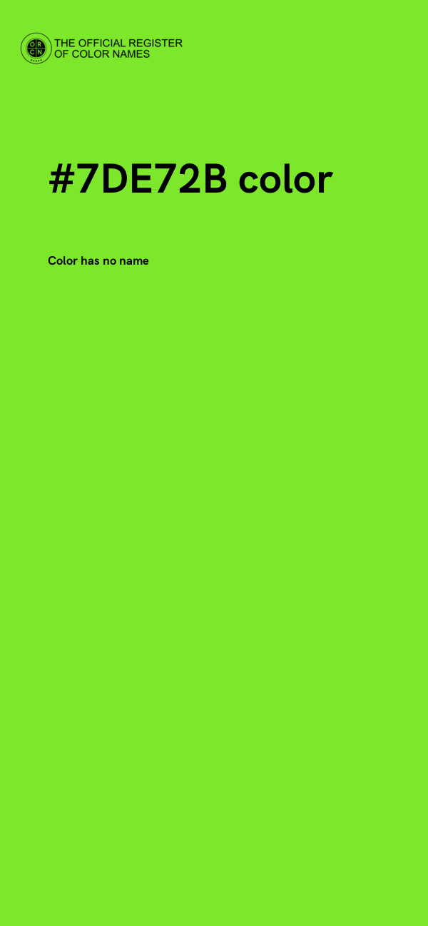 #7DE72B color image