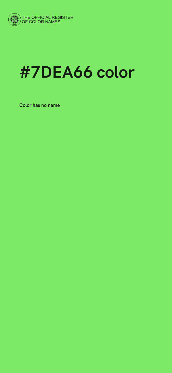 #7DEA66 color image