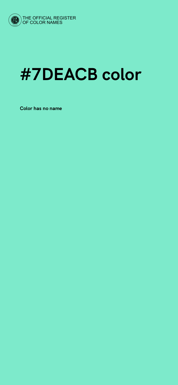 #7DEACB color image