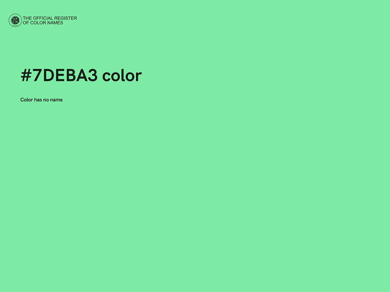 #7DEBA3 color image