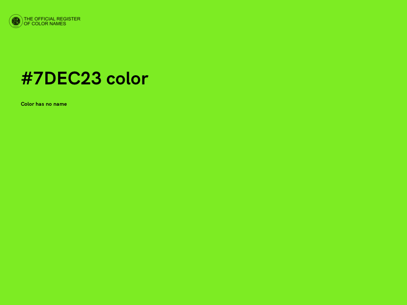 #7DEC23 color image