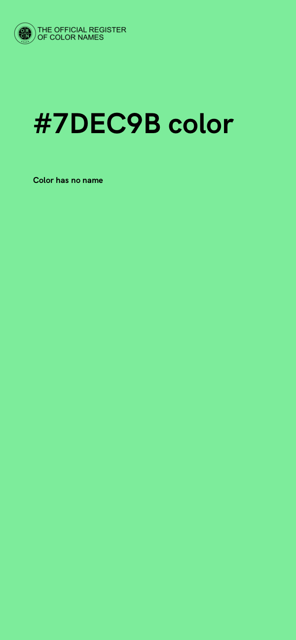 #7DEC9B color image