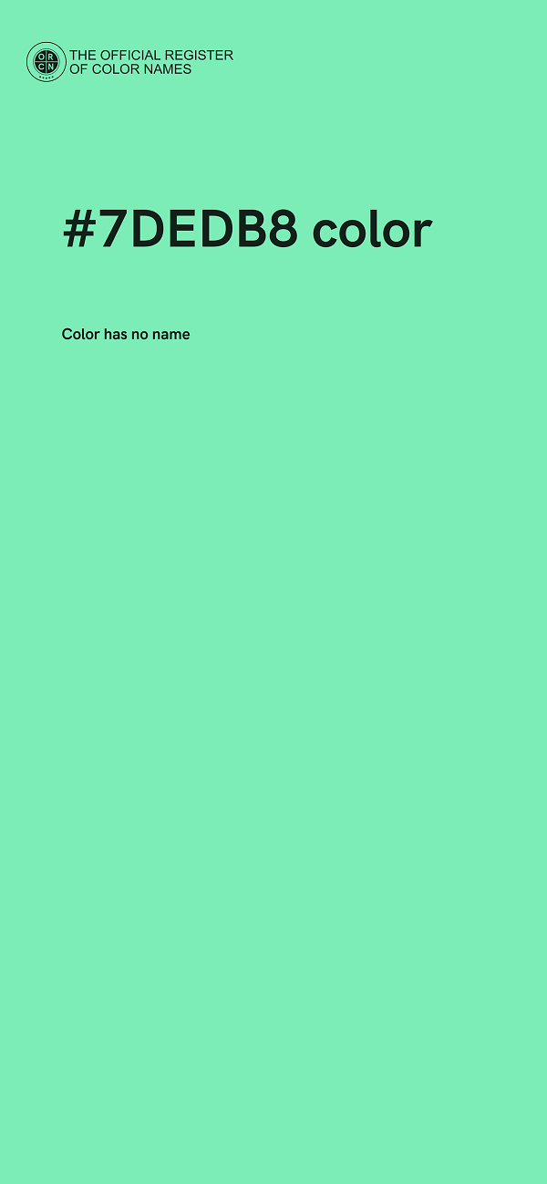 #7DEDB8 color image