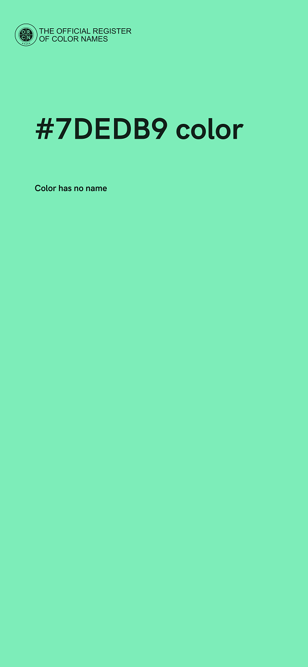 #7DEDB9 color image