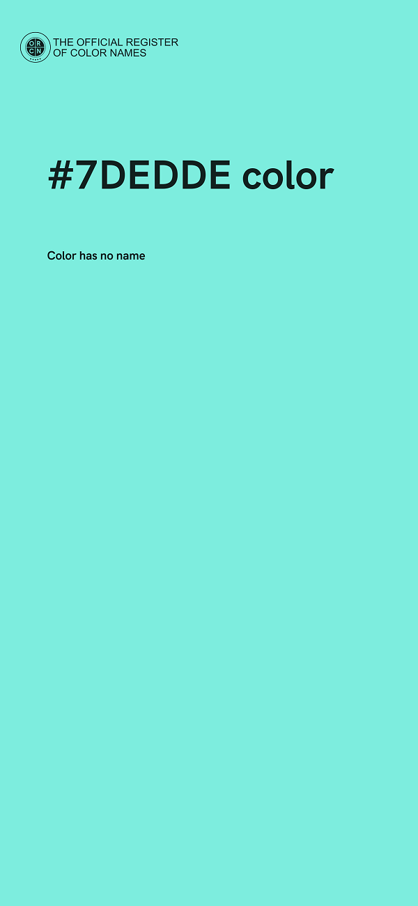 #7DEDDE color image
