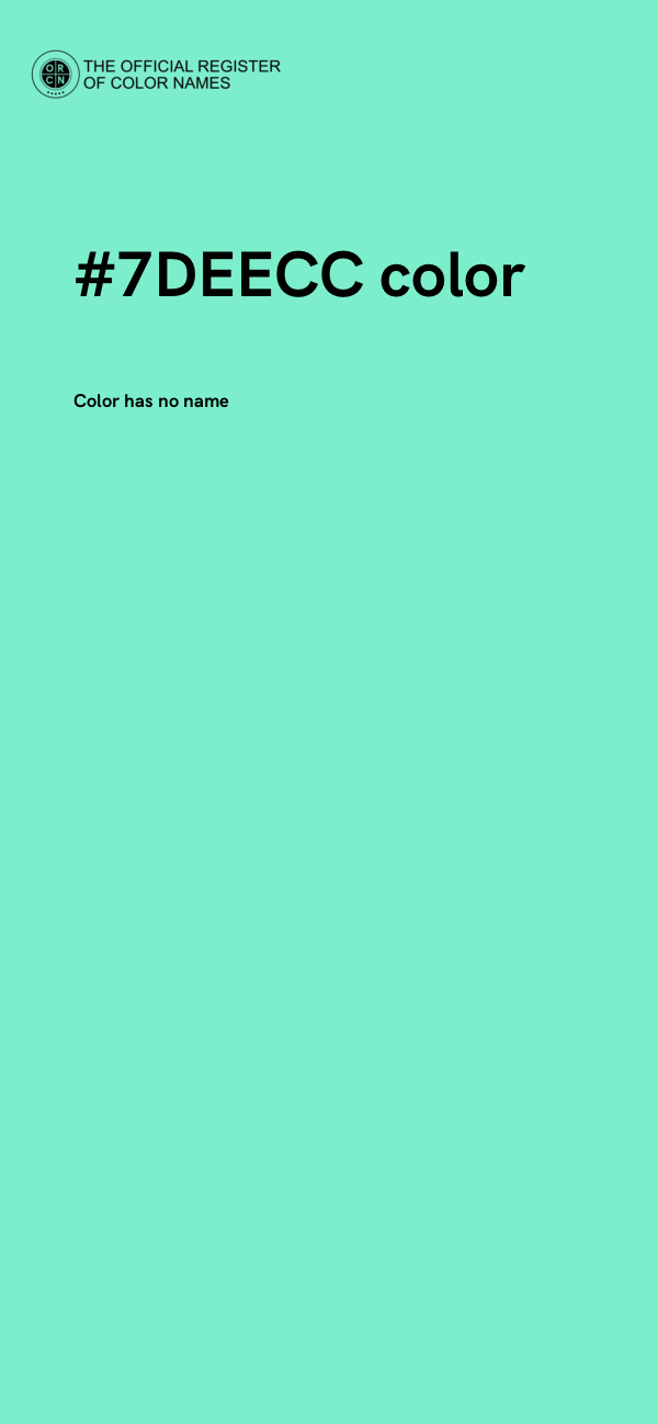 #7DEECC color image