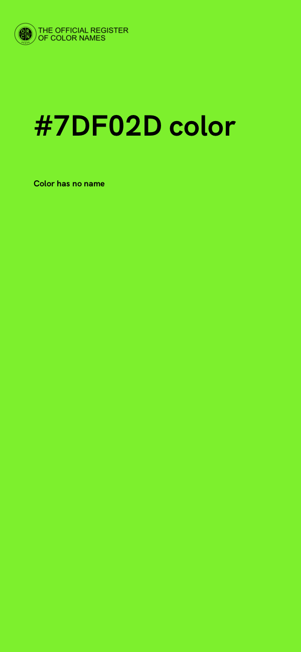 #7DF02D color image