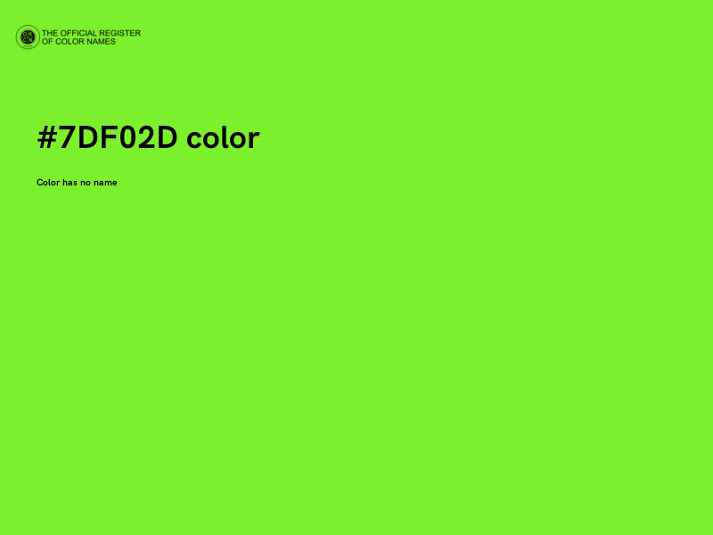 #7DF02D color image