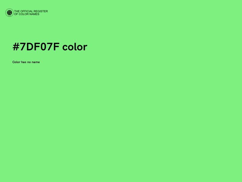 #7DF07F color image