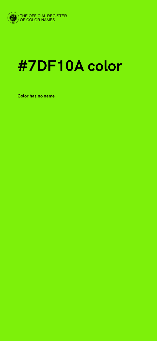 #7DF10A color image