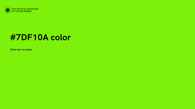 #7DF10A color image
