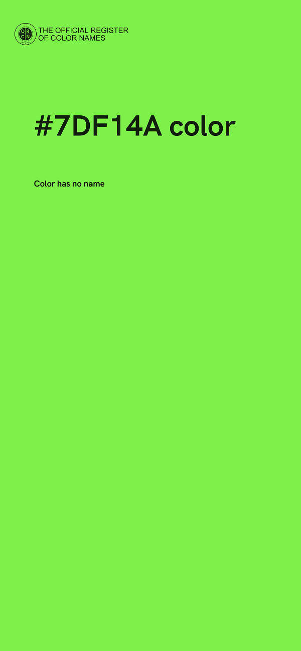 #7DF14A color image