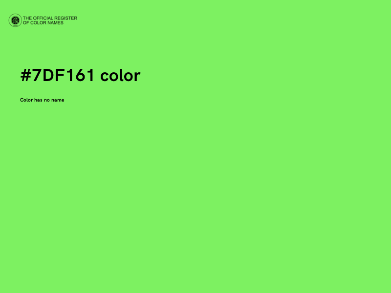 #7DF161 color image