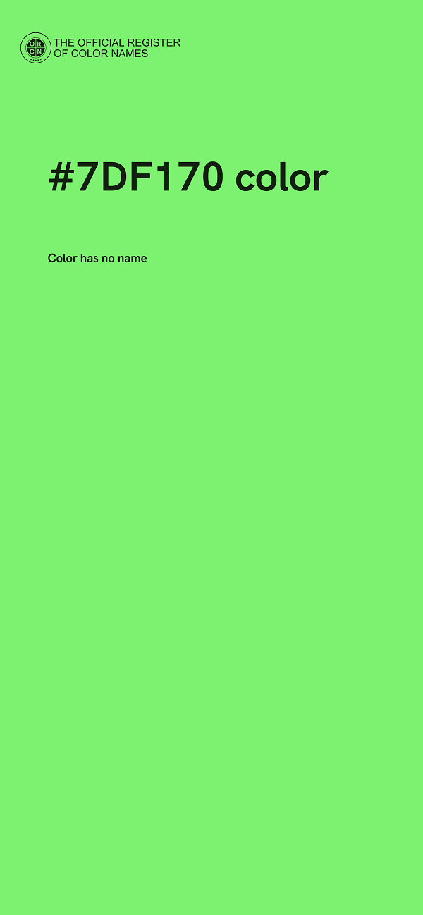 #7DF170 color image