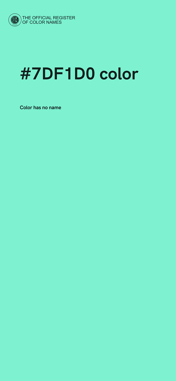 #7DF1D0 color image