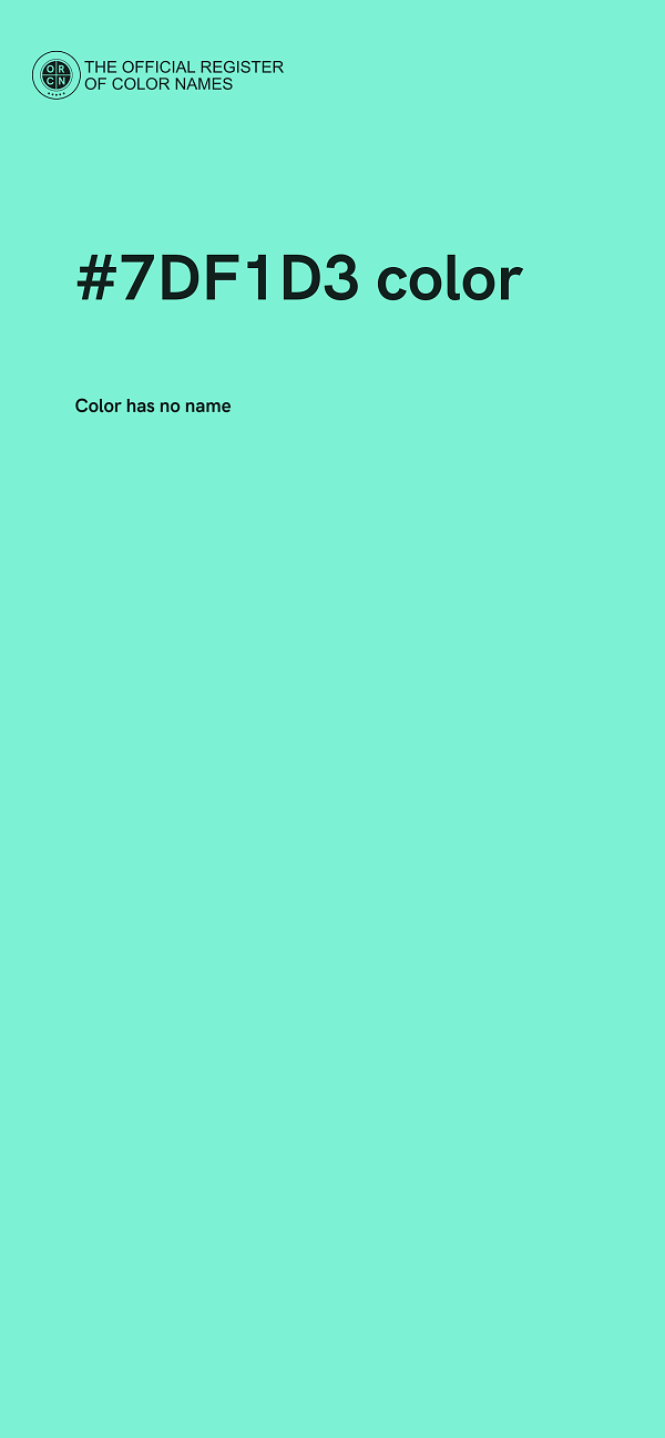 #7DF1D3 color image