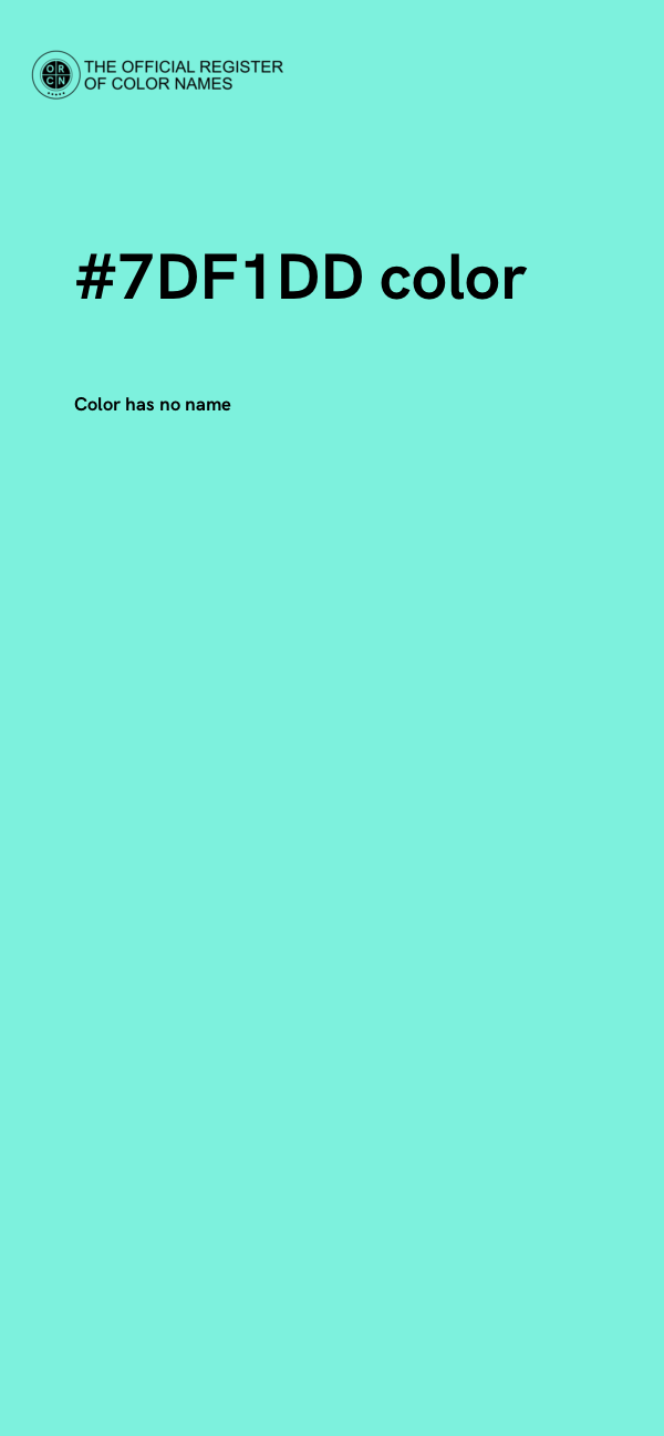 #7DF1DD color image
