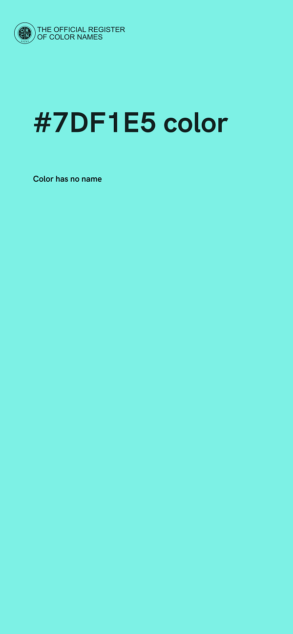#7DF1E5 color image