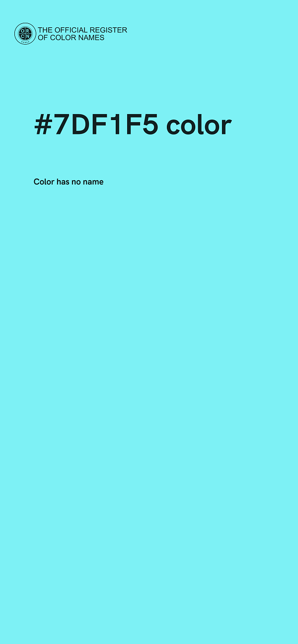 #7DF1F5 color image