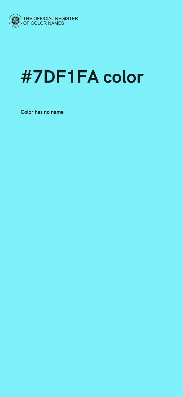 #7DF1FA color image