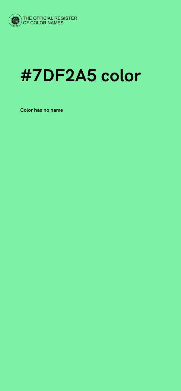 #7DF2A5 color image
