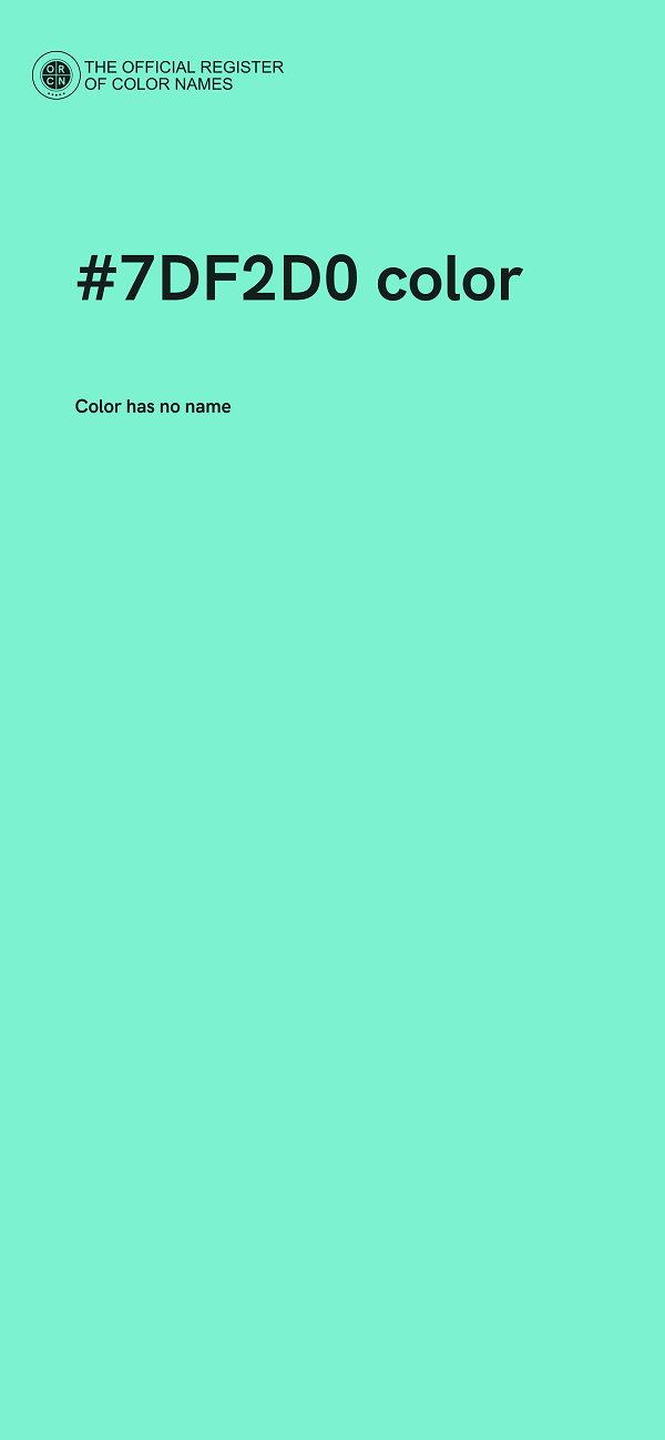 #7DF2D0 color image