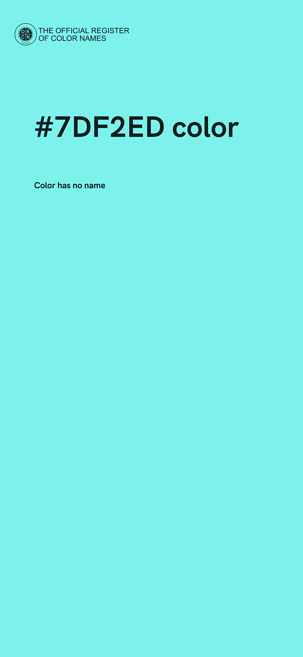 #7DF2ED color image