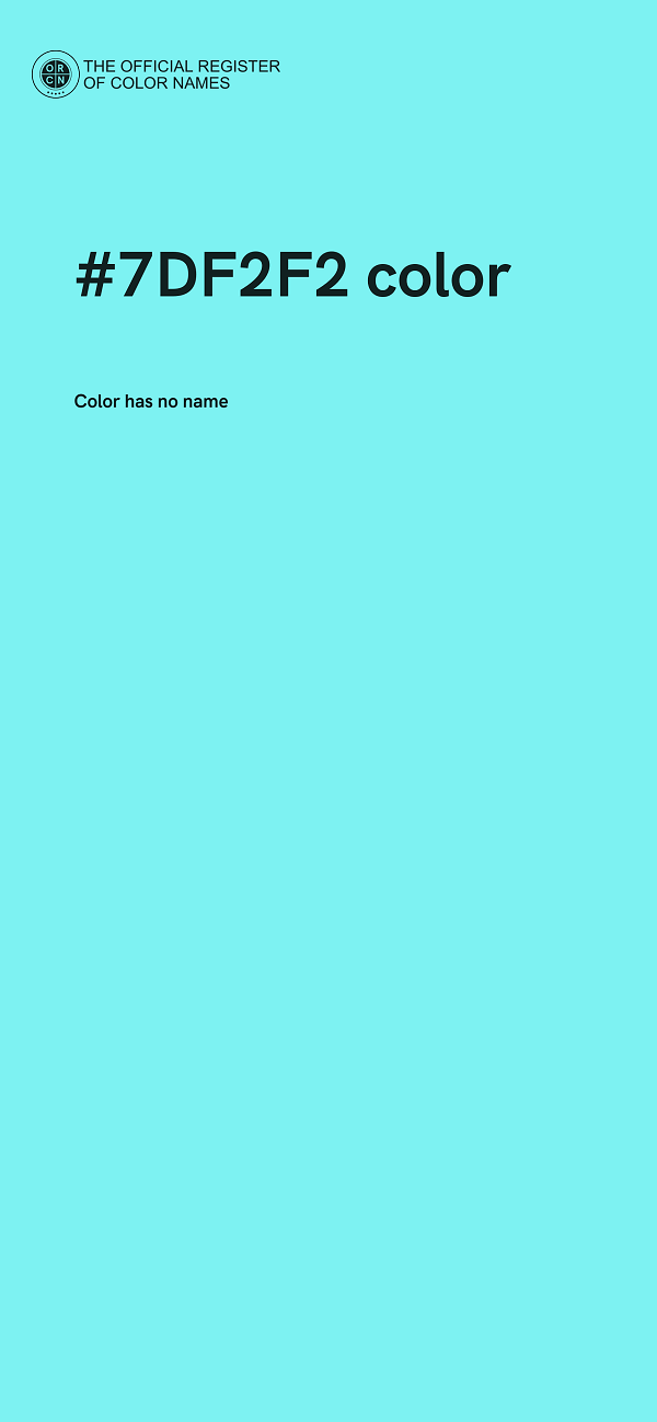 #7DF2F2 color image