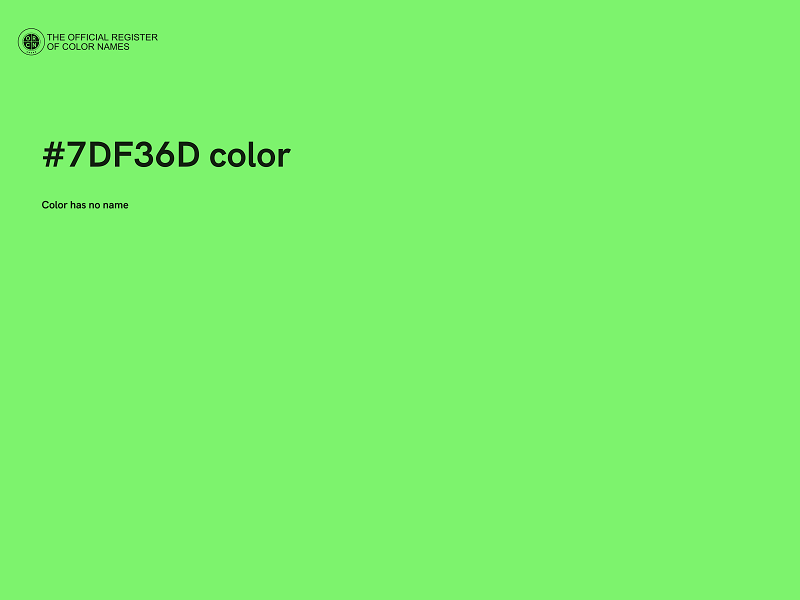 #7DF36D color image