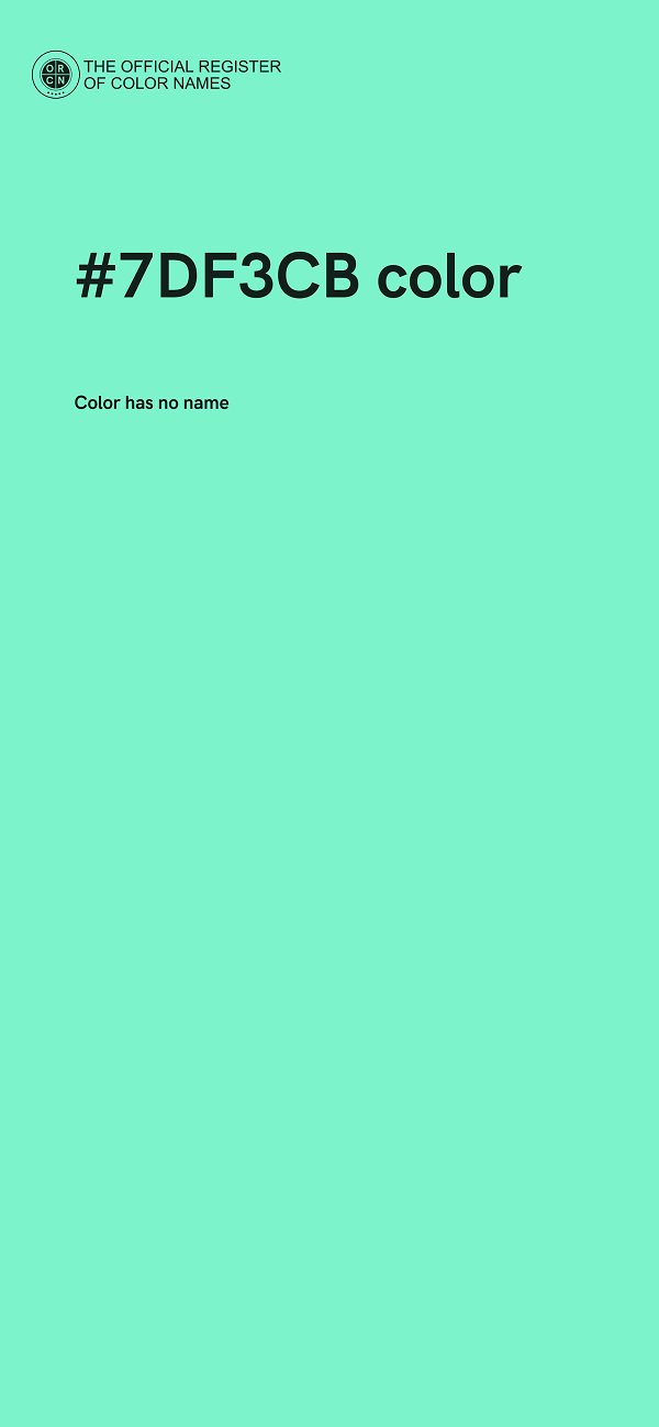 #7DF3CB color image
