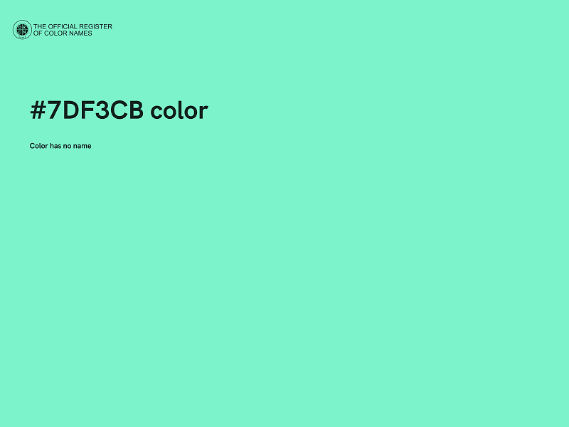 #7DF3CB color image