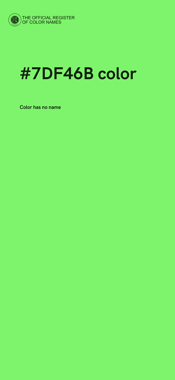 #7DF46B color image