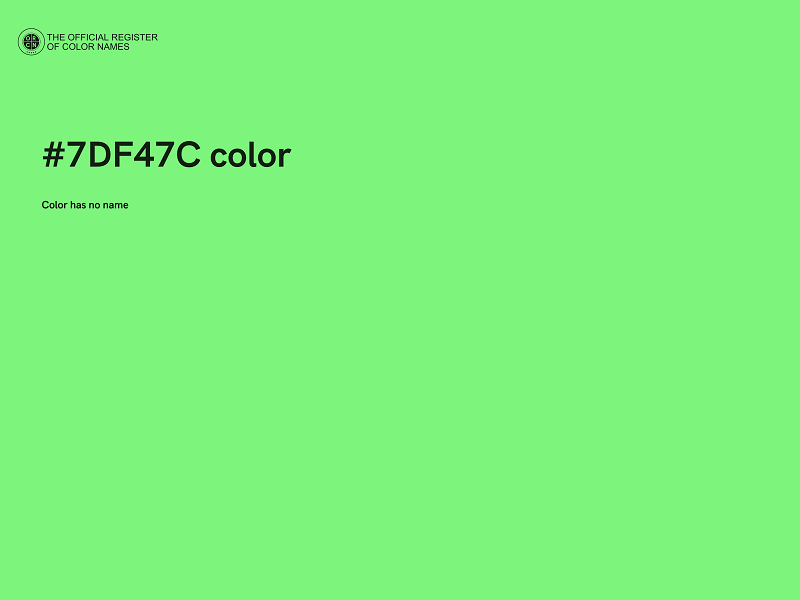 #7DF47C color image