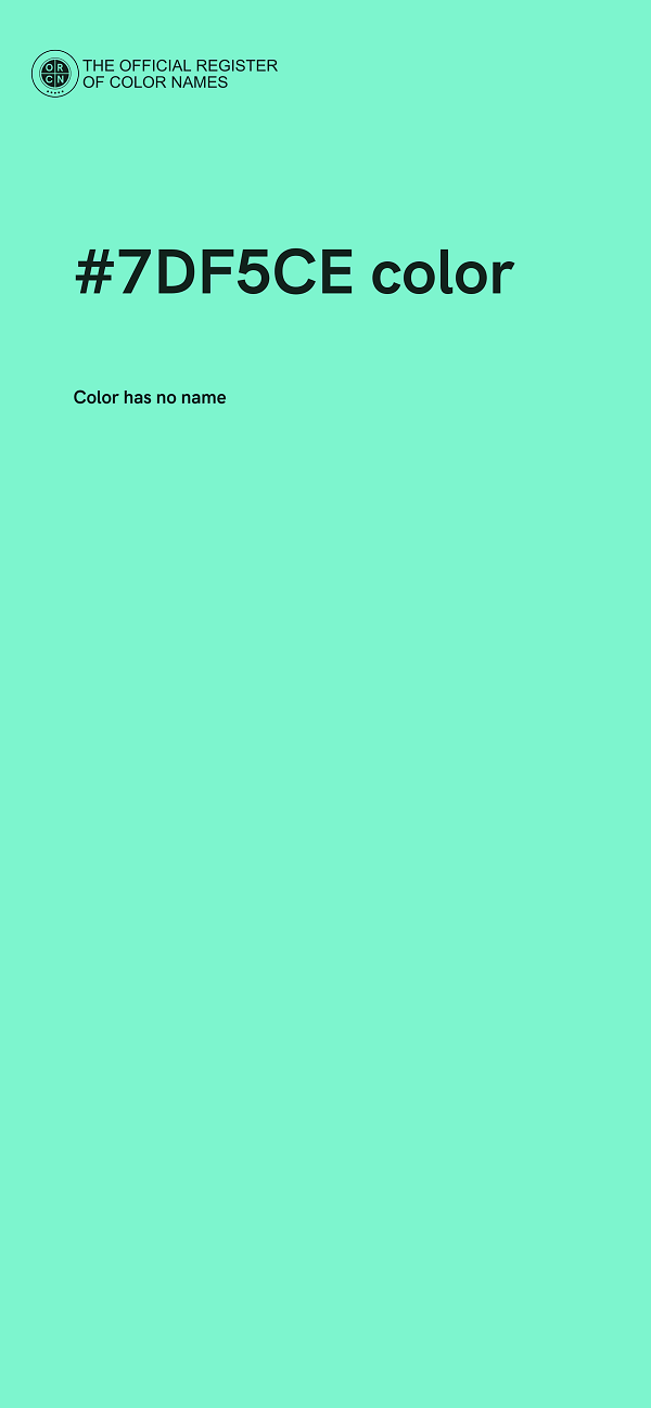 #7DF5CE color image