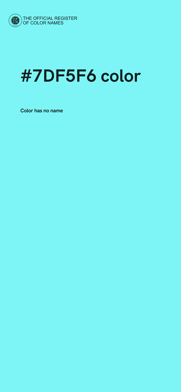 #7DF5F6 color image