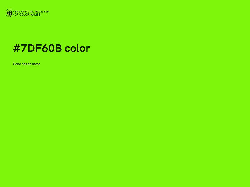 #7DF60B color image