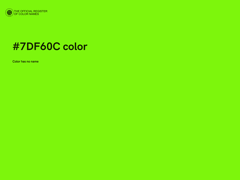 #7DF60C color image